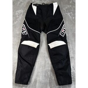 Bilt Motocross Pants Kids 28 Black White Good BLORP 3 Reinforced Knee Racing